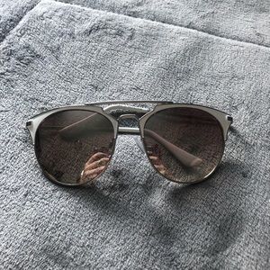 NORDSTROM Silver and white reflective sunnies